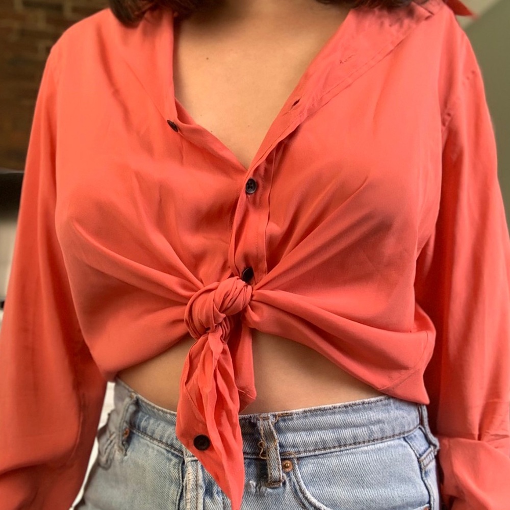 Silk Button Down - image 1